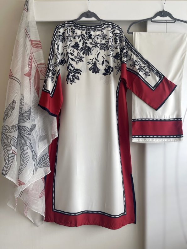 RED ZUNI DIGITAL PRINT - 3 PCS