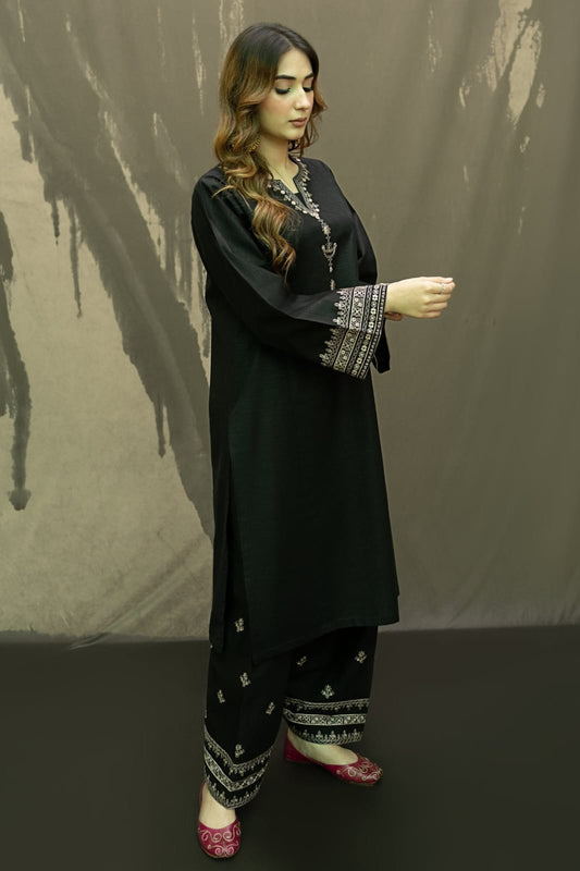 Black  Iris Emb 2pcs