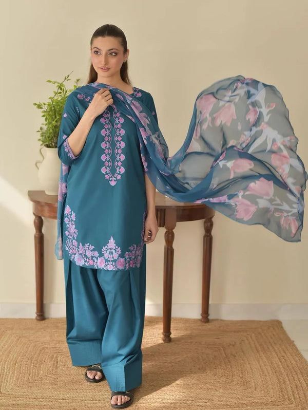 FIZA EMB 3PC ( FARSHI SHALWAR )