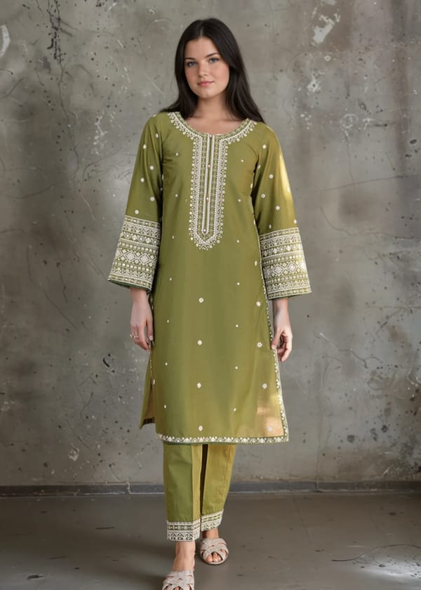 PARROT EMB PCS CO-ORD SET